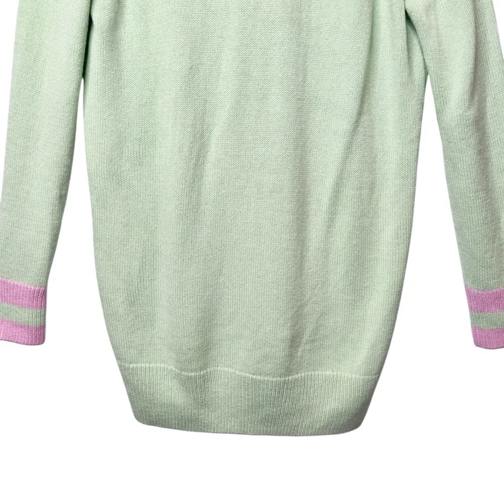 Show Me Your MuMu Hartford Coastal Women’s Preppy Tunic Sweater Mint Pink Sz S